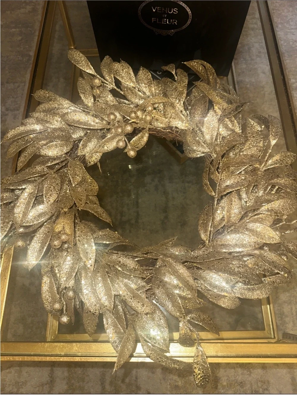 Homegoods gold glitter